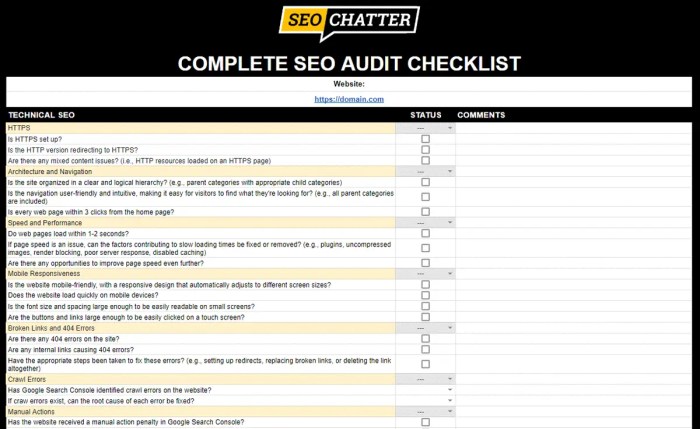 SEO Checklist Templates (for Audits, Local SEO, Link Building + MORE)